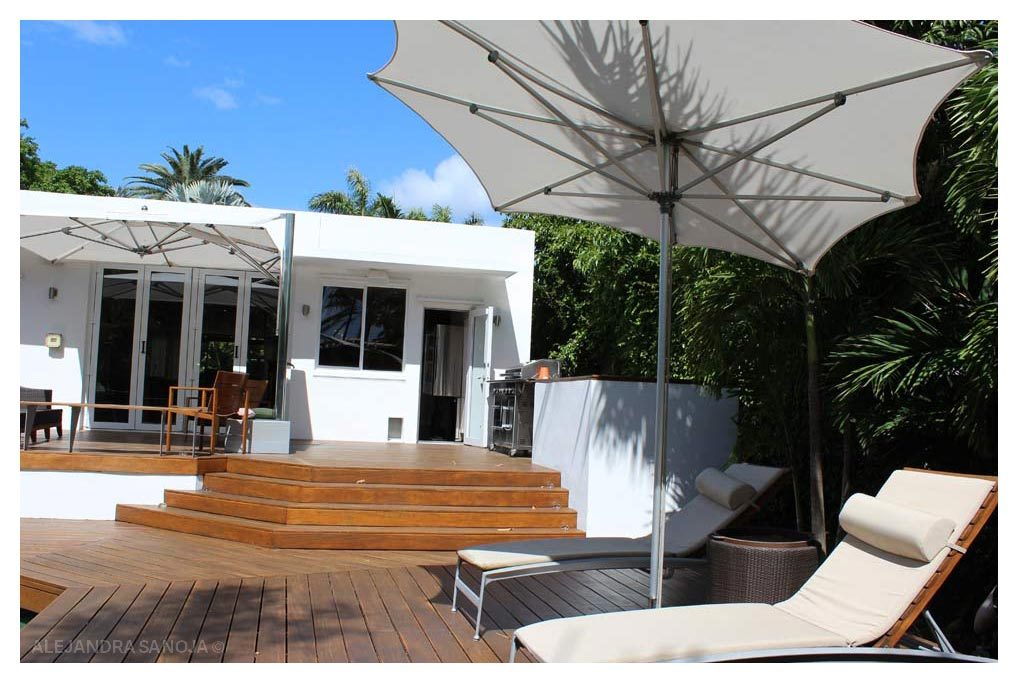 Pool - Desk - Patio Miami Beach House Alejandra Sanoja Design