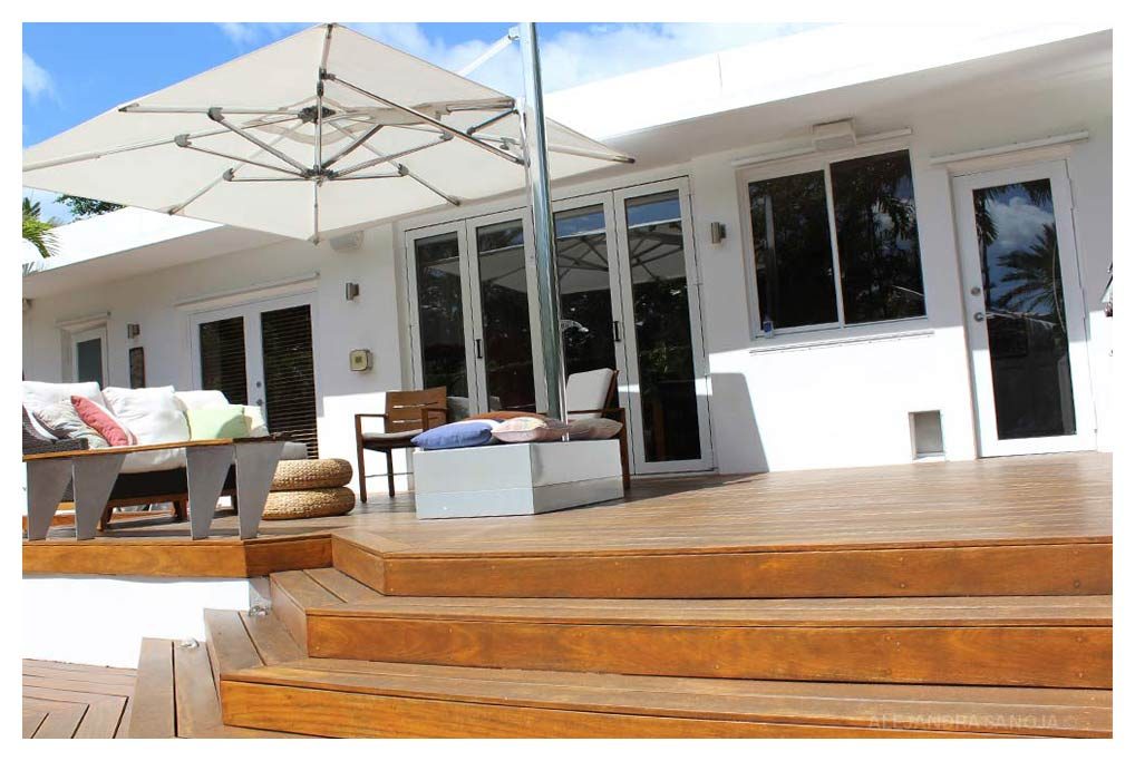 Pool - Desk - Patio Miami Beach House Alejandra Sanoja Design